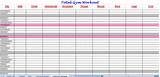 Pictures of Exercise Program Excel Template