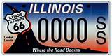 Photos of Illinois Government License Plates