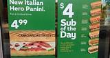 Subway 6 Dollar Deal Of The Day Photos