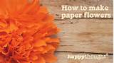 Pictures of How To Make A Flower Garland Out Of Tissue Paper