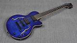 Blue Semi Hollow Body Guitar Pictures
