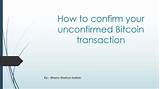 How To Cancel Unconfirmed Bitcoin Transaction Images