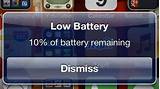 Low Cell Phone Battery