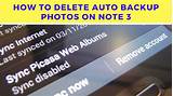 How I Delete Auto Backup Photo Images