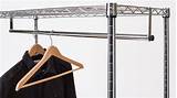 Commercial Garment Rack With Shelf Photos