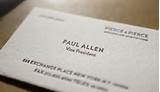 Images of Paul Allen Business Card