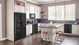 Black Stainless Steel Appliances In Kitchen