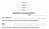 Free Online Printable Doctor Excuses Photos