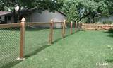 Wood Fence With Chain Link Photos