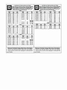 Square D Heater Sizing Sheets