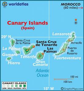 Canary Islands Large Color Map