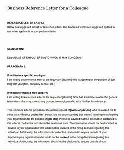 Colleague Reference Letter Sample