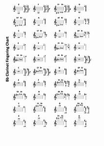 Bb Clarinet Chart Printable Pdf Download