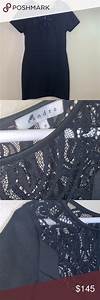 Sandro Paris Black Lacy Neck Sheath Dress Dress Size Chart Women