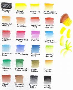 Sakura Koi Watercolor Watercolour Tutorials Color Chart