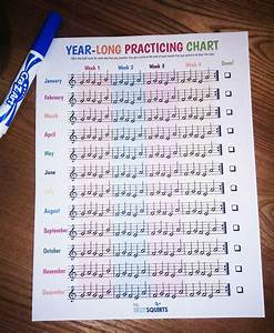 Free Printable Year Long Practicing Chart My Silly Squirts