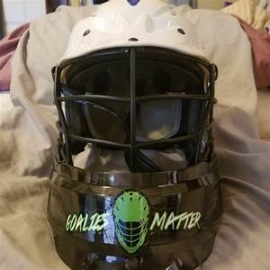 Used Cascade Cpv R Goalie Helmet With Cascade Tp S Throat Guard
