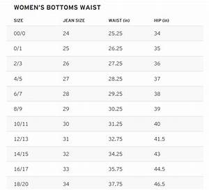 women junior jeans and bottoms sizing chart jeans size chart size