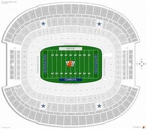 Dallas Cowboys Seating Guide At T Stadium Cowboys Stadium