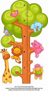 Tree With Animal Height Chart Mykidsarena Play School Furniture