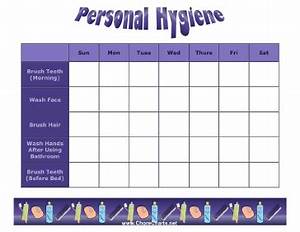 Printable Hygiene Chart Helping Kids Hygiene Chart