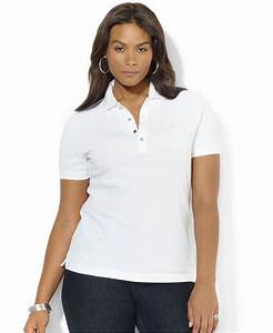  By Ralph Plus Size Polo Shirt In White Lyst