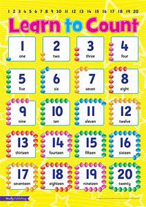 Learn To Count 1 20 Teach You Child To Count From 1 To 20 Ideal For