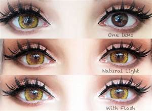 Sweety Poppy Yellow Colored Eye Contacts Halloween Contact Lenses