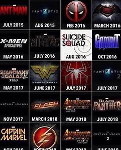 Superhero Movie Chart Shows Film Line Up For The Next 4 Years Geektyrant