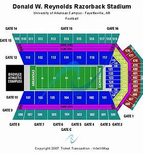 Donald W Reynolds Razorback Stadium Seating Chart Donald W Reynolds
