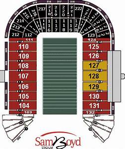 Sam Boyd Stadium Seating Chart