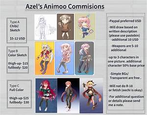 Commision Chart By Azel Arts On Deviantart