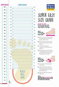 free printable shoe size chart