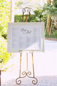 Seating Chart Framed With Gold Easel Our Wedding Seating Charts Wedding