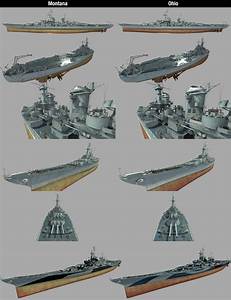 World Of Warships St Montana Vs Ohio Model Comparison Mmowg Net