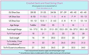 Crochet Sock Sizes And Adjusting Socks To Fit Your Foot Dora Does