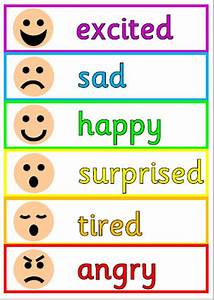 Emotion Chart For Kids Juluave