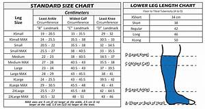 Size Chart For Tubigrip