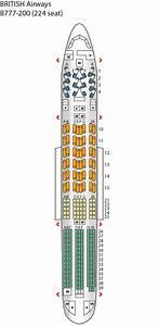 seat plan for the britishairways b777 200 seating plan british