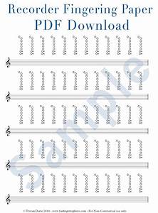 Recorder Tablature Paper Download And Printable Etsy