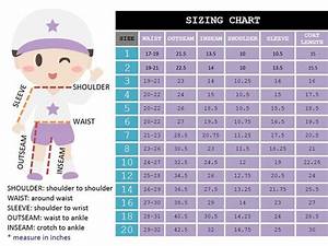 Size Chart For Tweens