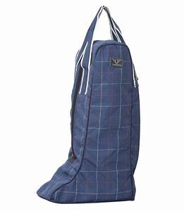 Blue Plaid Optimum Equestrian Boot Bag By Tuff Rider