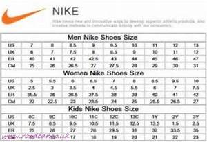 Nike Mens To Womens Size Conversion Chart Nike Shoes Size Chart Nike