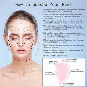 Jovivi Natural Gemstones Wing Shape Guasha Board Skin Care Facial