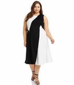 Surprise Gifts Kane Plus Size Sleeveless Colorblock Dress From