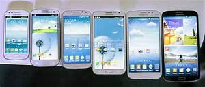 Samsung Galaxy Family Screen Size Comparison