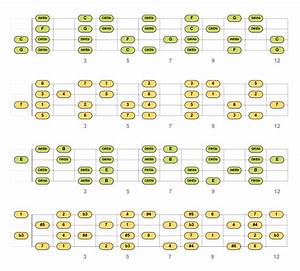 Baritone Ukulele Scales Pdf Charts Diagrams For 14 Scale Types