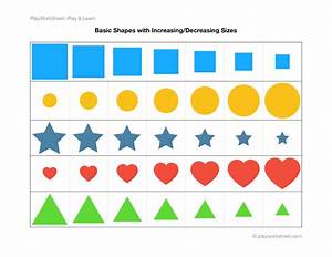 Basic Shapes With Increasing Decreasing Sizes Free Printables For Kids