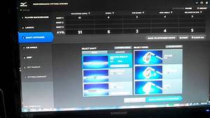 Mizuno Fitting Software And Shaft Optimizer Youtube