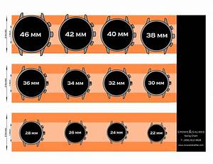Watch Size Chart Watches Watch Bands Chart